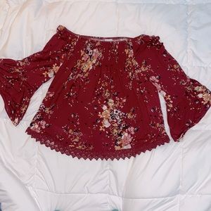 Floral Off-The-Shoulder Top